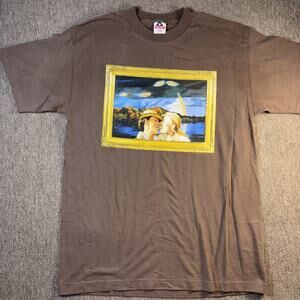 VTG 2000 Joni Mitchell Both Sides Now Your Shirt Large Brown Portrait 21x30